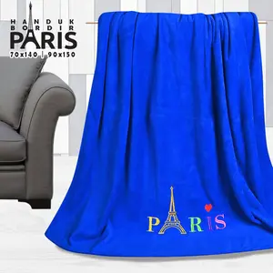 Handuk Mandi Paris Dewasa 70x140 / 90x150 Microfiber Lembut Jumbo Besar Termurah