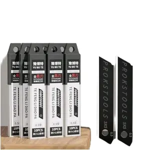CUTTER REFILL 1 BOX ISI 10pcs SK5 PREMIUM Baja Hitam