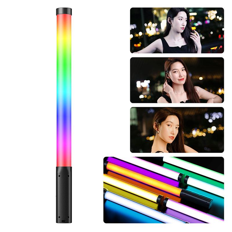 Đũa phép ánh sáng cầm tay, ULANZI VL119, Gậy đèn video LED RGB 360 °, để chụp ảnh, Đèn ống Có Thể Sạc Lại 2600mAh, Thích hợp để quay Video, Đèn máy ảnh có thể điều chỉnh độ sáng 2500-9000K, với màn hình LCD Selfie Phụ Kiện