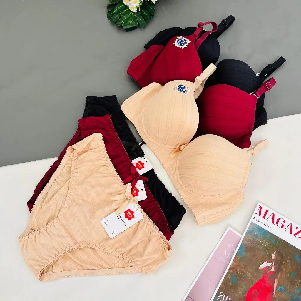 Bra Set Sorex 17167 Busa Sedang BerKawat Kait 3 Cup 3/4 (Setara Cup B-C )