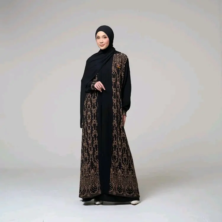 gamis syafira  Wanita Dewasa Muslim Dress Mewah Lebaran terbaru 2025 1