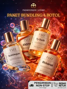 Paket 4 lebih hemat TNSMYSTIQUE TAZZ Tazz Eau De Parfum -Cw Parfum Cowok Cewek Tahan Lama 30ml Bersertifikat BPOM