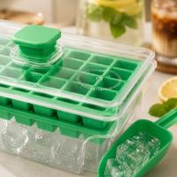 Gambar BREWSUNIQ - Cetakan Es Batu 68 Grid | Ice Cube Tray Box 2 Susun Dengan Sekop Ice Storage Container dari Brewsuniq Store Kota Medan 4 Tokopedia