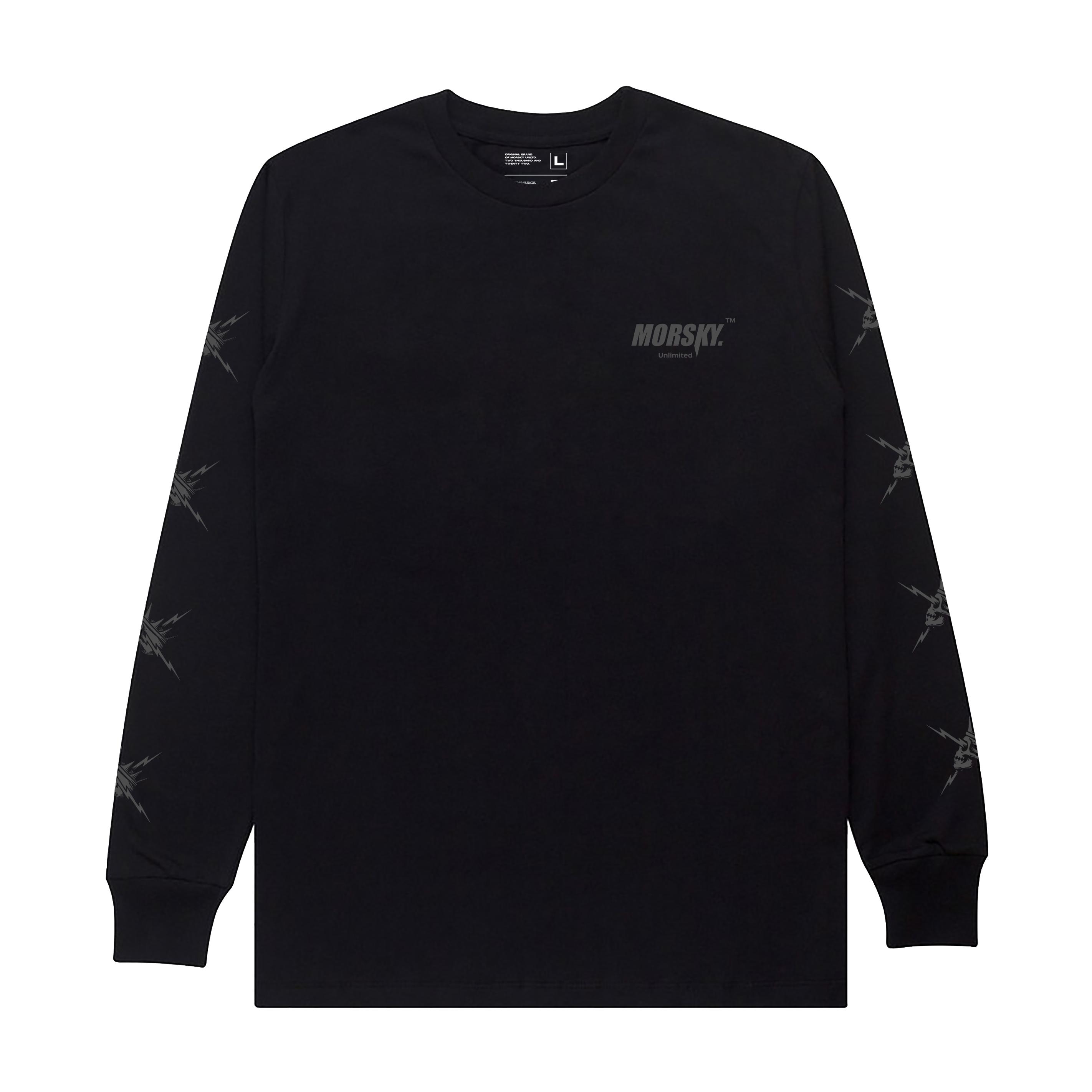 MORSKY T-shirt Longsleeve / Kaos Lengan Panjang ROUNDED Hitam MORSKY T-shirt Longsleeve / Kaos Lengan Panjang ROUNDED Hitam