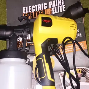 REAIM Re800ML Electric Spray Gun 450Watt, Mesin Cat Semprot Elektrik, Alat Semprotan Cat Listrik untuk Penggunaan Rumah Tangga Kecil, Atomisasi Tinggi, Tidak Bisa Digunakan untuk Minyak, Semprotan Cat Ryu yang Efisien dan Praktis