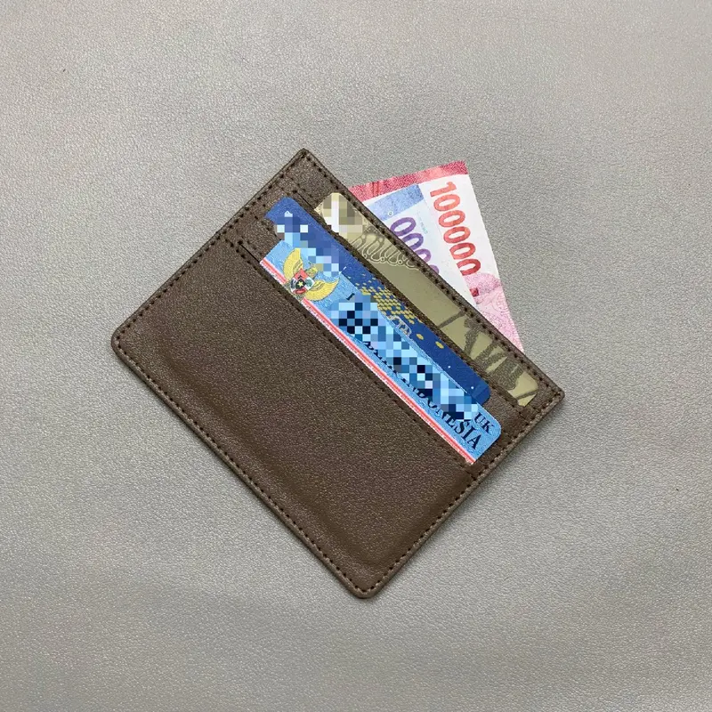 Prade Luxser Dompet Kartu Polos Kulit Mini - 6 Slot Simpan Kartu Sisi Bolak Balik - Unisex - Dompet Elegan untuk Pria Wanita 7
