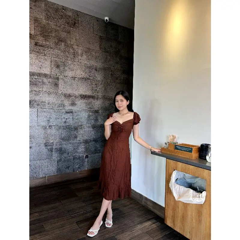 DRESS Cassandra - dress MIDI - dress hamil 7