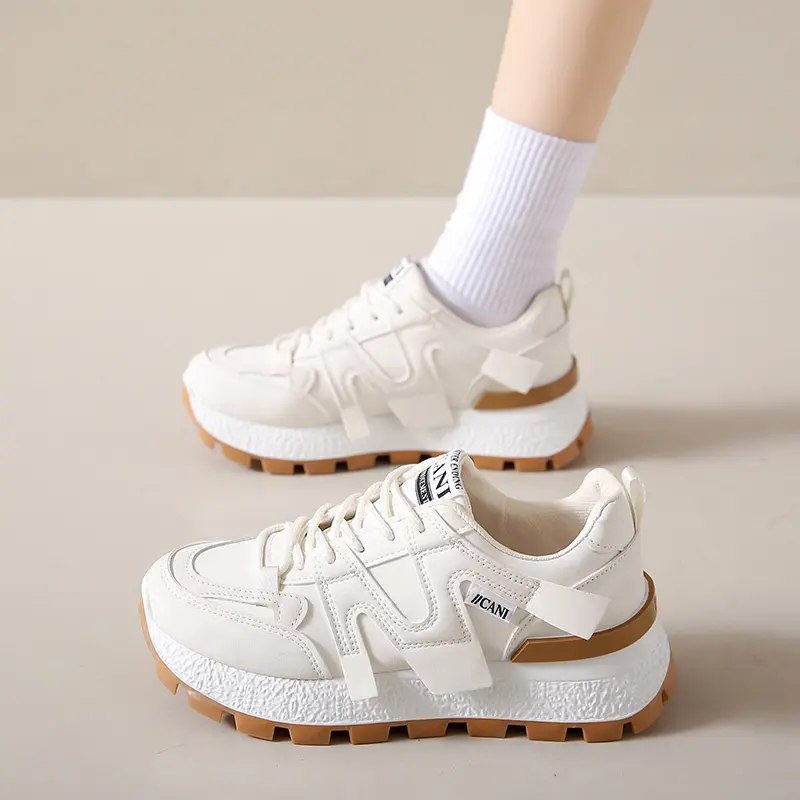 CANI Loise Sepatu Wanita Sneakers Sporty Casual Style Shoes Cream K9240 1