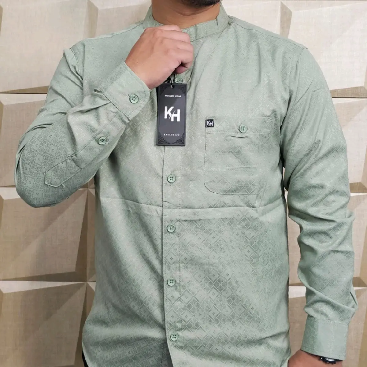 KH DOBY Kemko KH Kemeja Koko KH Lengan Panjang Bahan Doby Premium Pria Dewasa Baju