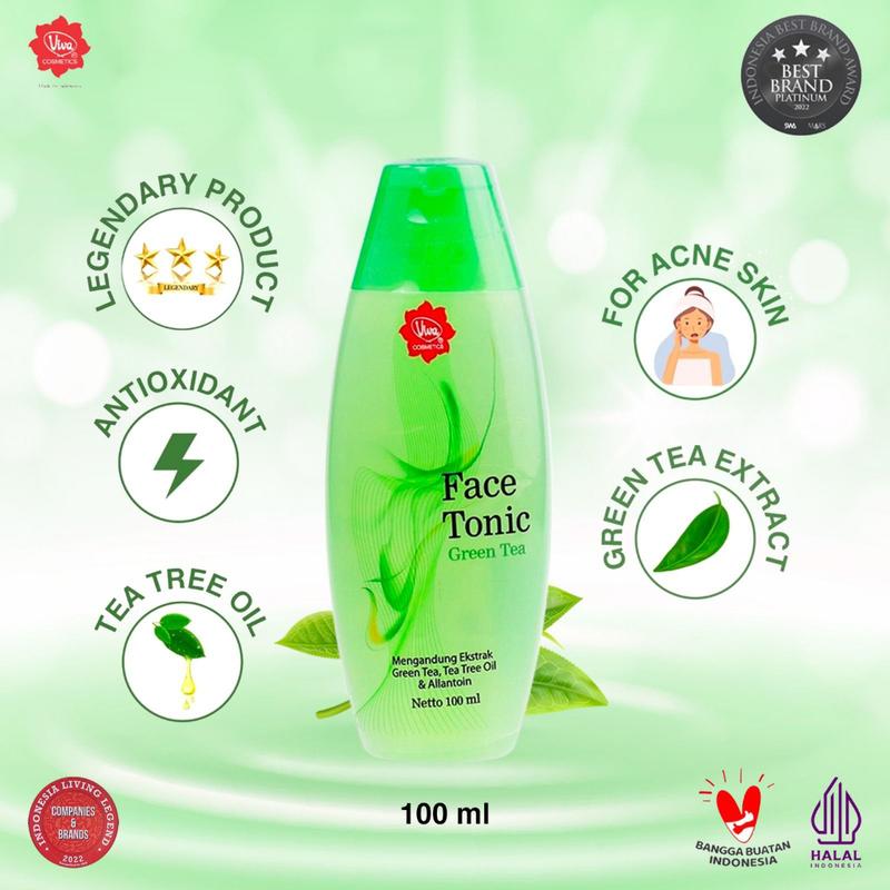 Viva Face Tonic Toner 100ml Untuk Menyegarkan Kulit Melembakan Kulit 4