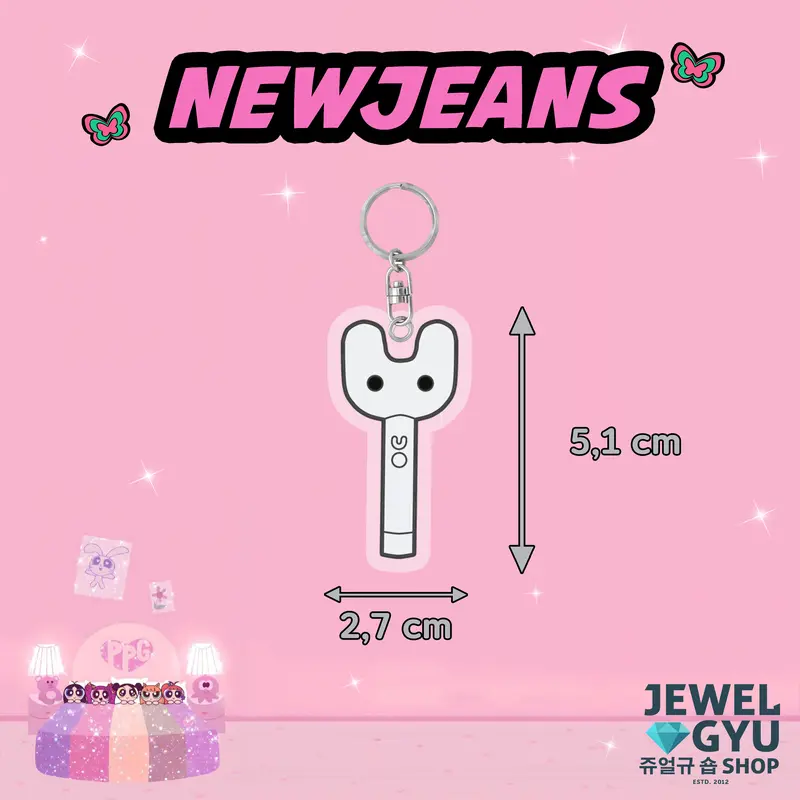New Jeans PPG Acrylic Keychain Keyring / Gantungan Kunci Akrilik PPG newjeans KPOP 8