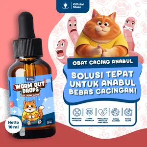 Clever Solutions - Worm Out Drops 10ML Mencegah dan Mengobati Cacingan pada Kucing