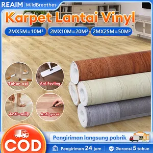 【​​Pengiriman hari ini​​​​】Ketebalan 1.0 mm Karpet Lantai Motif Kayu / Karpet Lantai Roll Vinyl Roll/ Vinyl Gulung Panjang Dekorasi Lantai Motif Kayu Anti-Slip Mudah Bersih /Bertekstur Emboss 2MX5M 2MX10M 2MX25M