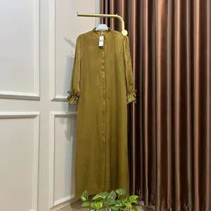 Rh Col Fabia Dress Polos Gamis Kondangan  Santorini Silk Casual Nyaman