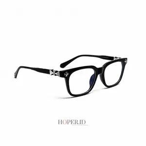 Hoper - H9065 Frame Kacamata Skena Heart Lensa Normal Minus Pria dan Wanita Photocromic Antiradiasi Blueray Bluecromic Browncromic Frame Kacamata Full Rim Kualitas Premium Eyewear Glasses Anti