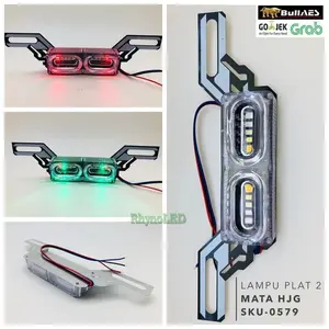 ORIGINAL LAMPU LED BRECKET PLAT NOMOR 2 MATA MOTOR  I Lampu led stop variasi ORI