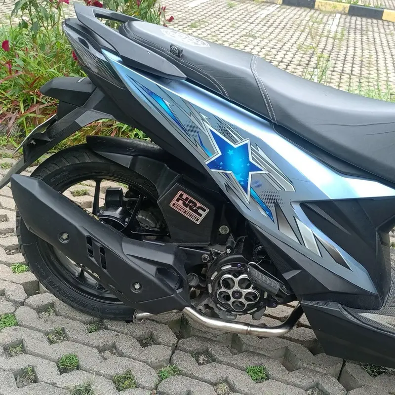 Knalpot Shijiro original EVOX PROJECT tipe standar Racing all matic Beat vario Mio fino xride fazzio filano Dudukan Karbu Vario Kzr 6