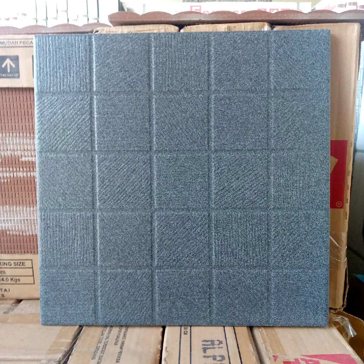 KRAMIK ASIA TILE ALFA BLACK 30X30 KRAMIK KAMAR MANDI MOTIF TIMBUL
