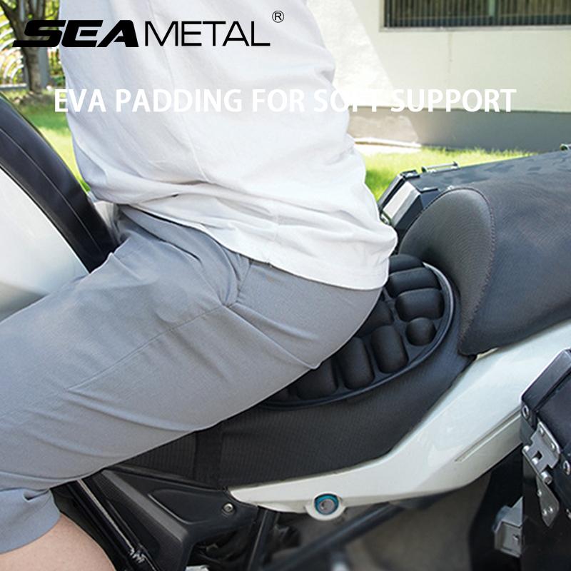 SEAMETAL Motorcycle Seat Cushion Breathable Shock Absorber Waterproof Seat Pad 5