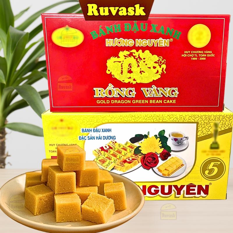Bánh Đậu Xanh Hương Nguyên Thơm Mịn - Bánh Đậu Xanh Rồng Vàng Ruvask