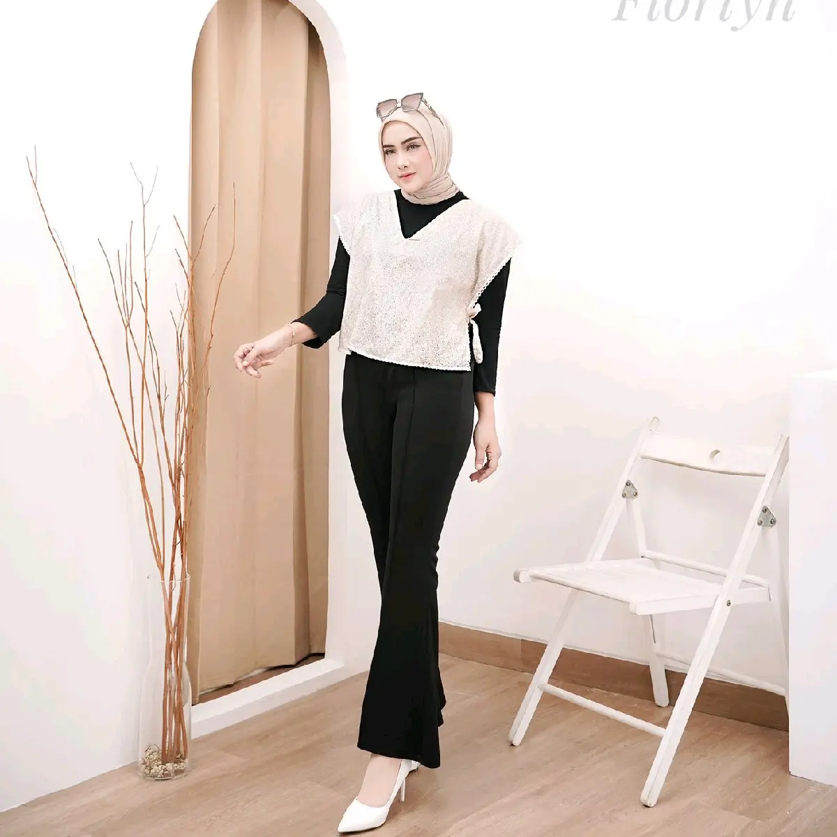 Vest Naura Wanita | Vest hijab non hijab | outer rompi