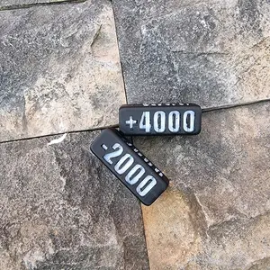 Dadu One Piece TCG Power Counter Penanda Kekuatan Khusus Ukuran Kecil untuk Kolektor Bahan Plastik Tebal Tahan Banting Harga +4000 & -1000 - 4000 Games Custom Warna