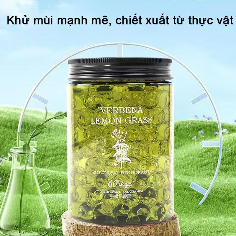 Hộp Khử Mùi Thơm Phòng hương chanh sả dịu nhẹ, sáp thơm phòng dạng hạt đuổi muỗi Khử mùi hôi 2