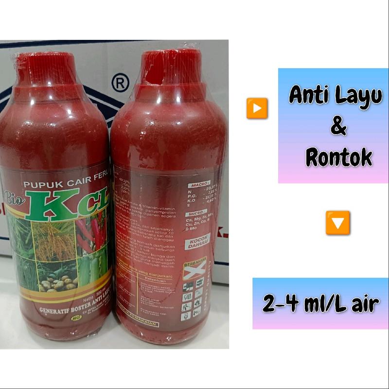 Pupuk KCL Cair 500ml Anti Layu dan Rontok 1