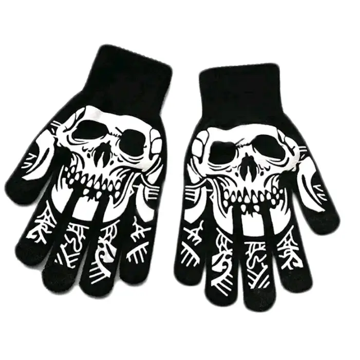 Sarung Tangan Rajut Motif Tengkorak Random Gloves Aksesoris