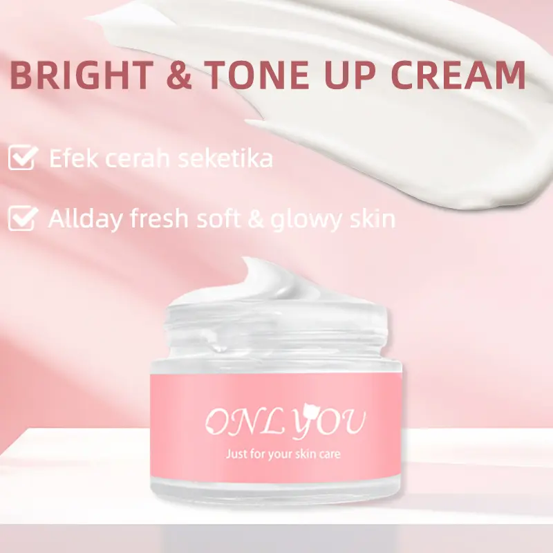 【BPOM certification】【Beli 1 Gratis 1】ONLYOU original Bright Stuff Tone Up cream  BB cream Menyamarkan Pori-pori toning Instant Brightening menghidrasi 6