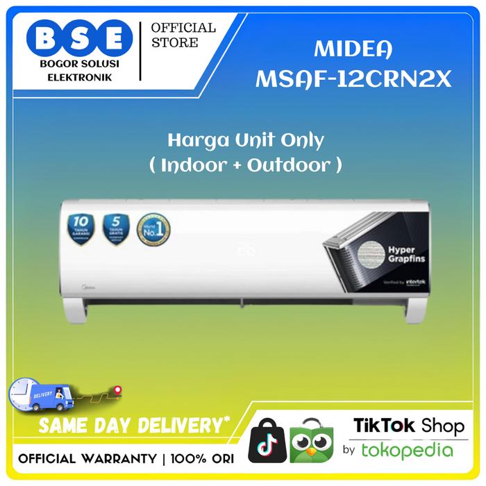 Gambar AC MSAF-12CRN2X 1.5 PK HyperGrapfins AC Midea Standar 1.5 PK 12CRN2X R32 dari Bogor Solusi Elektronik Kab. Bogor Tokopedia