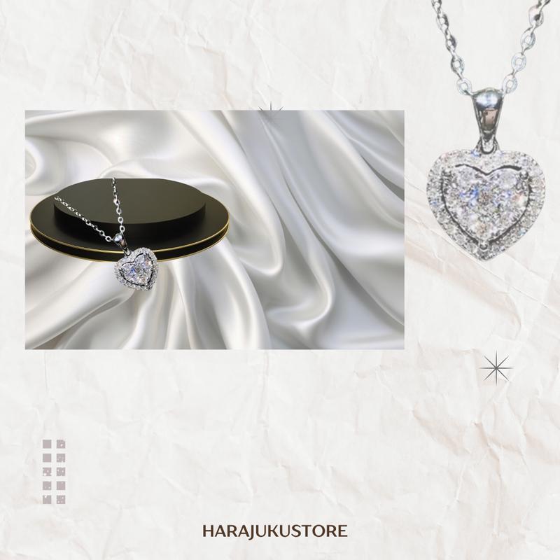 HARAJUKU kalung wanita moissanite korean style HIGH PREMIUM/ANTI KARAT (BISA COD) 4