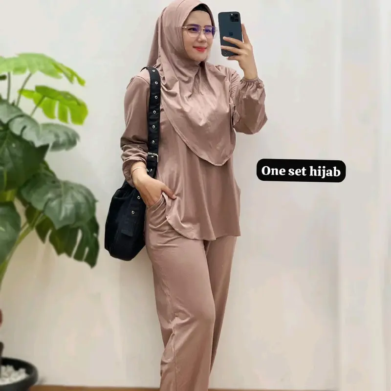 One Set Hijab by Newbrand || Setelan Wanita 6