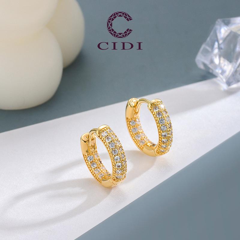 Hoa Tai Zircon, Hàng Mới Về, Hoa Tai Cao Cấp Phổ Biến Dành Cho Nữ, Thiết Kế Thời Trang, Khóa Tai Cá Tính