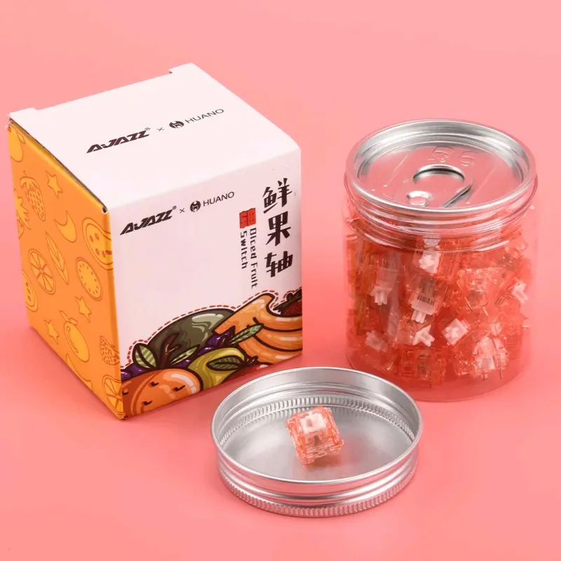 AJAZZ x Huano Peach Switch Dice Fruit 3-Pin Mechanical Keyboard 1