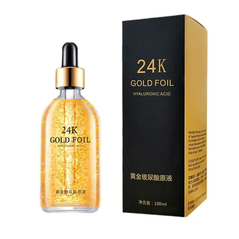 Tinh Chất Hyaluronic Acid Dạng Lỏng, Nguyên Bản Niacinamide, 24k, Lá Vàng, Giảm Nếp Nhăn, Dưỡng Ẩm, Dưỡng Ẩm, Làm Trắng, Nâng Cơ, Làm Mờ Nếp Nhăn Và Đốm, Thích Hợp Cho Các Loại Da Phổ Biến, Tinh Chất. 4