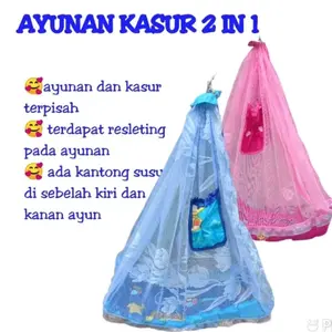 KAIN AYUNAN BAYI / BABY KARAKTER LENGKAP DENGAN KASUR MODEL PEREKAT/RESLETING MURAH PREMIUM