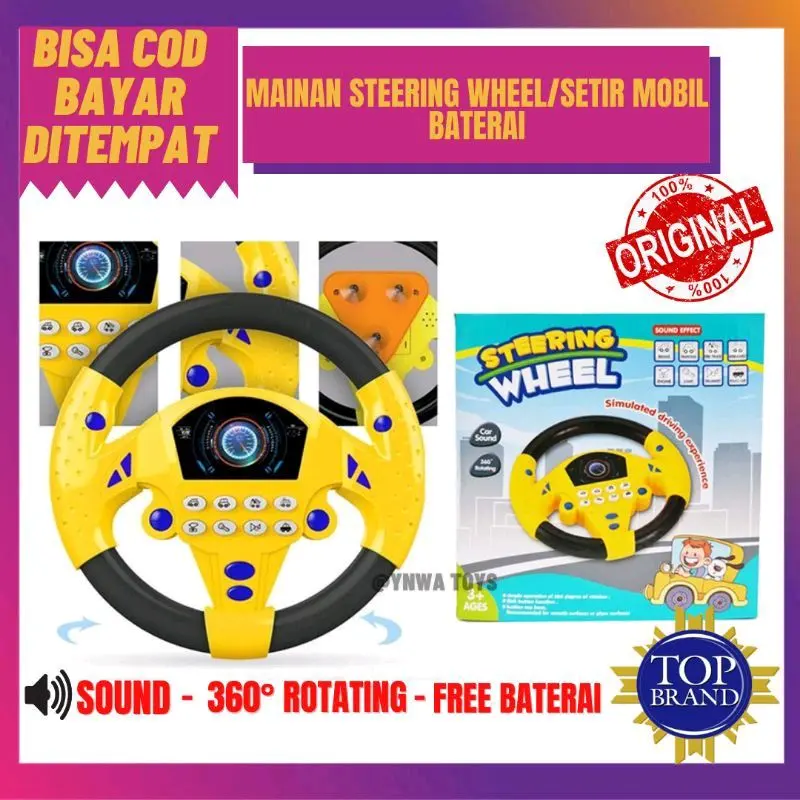 MAINAN ANAK SETIR SETIRAN MOBIL STEERING WHEEL BUNYI MUSIK/MAINAN EDUKASI ANAK/MAINAN ANAK LAKI LAKI COWOK 0