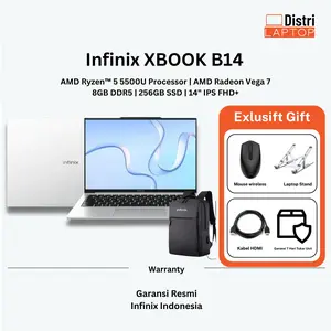 Laptop infinix XBOOK B14 RYZEN 5 5500U RAM 8GB 256GB SSD 14" IPS Win 11
