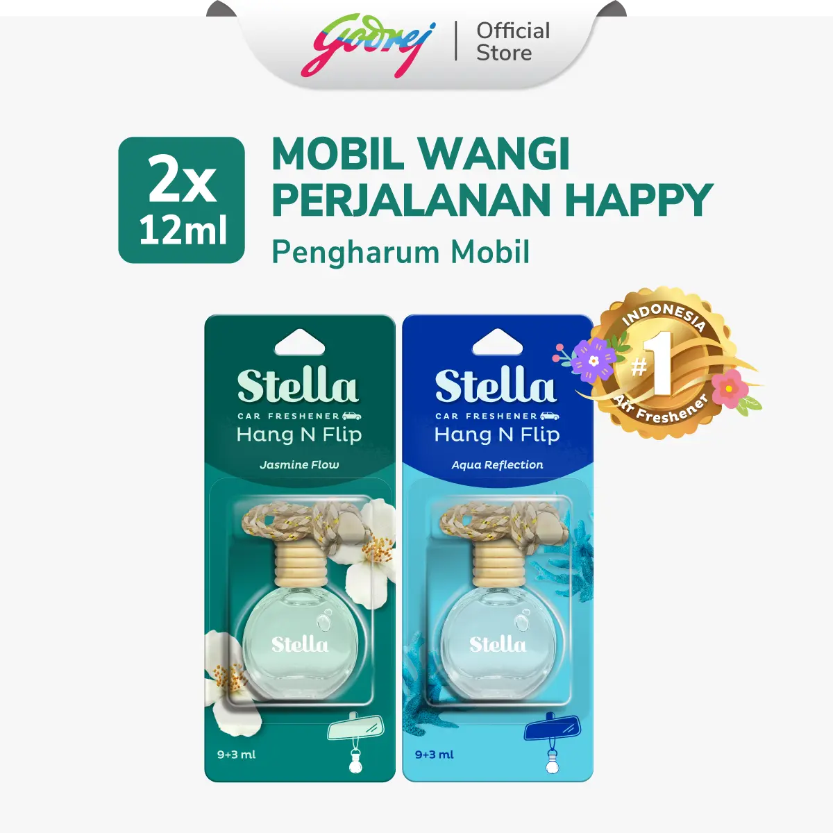 Stella Pewangi Mobil Hang N Flip - 2pcs