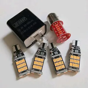 Paket Hemat sen sein dajjal 4 pcs sen + flasher Soket T15 ORIGINAL kualitas bagus + Lampu stop Universal semua motor Soket T15 Lampu sein