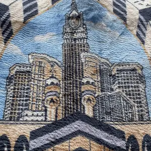 SAJADAH_ID - Sajadah Turki Motif Masjid & Ka'bah Ukuran 110x70cm Dengan Alas Anti Slip Bahan Premium 70cmx110cm