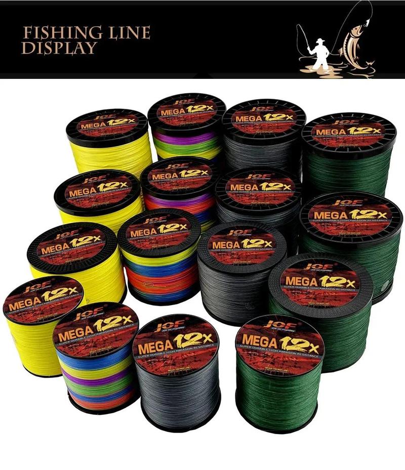 Product Introduction of JOF-Dây Câu PE Bện, 12 Sợi, Mật Độ Cao, Siêu Mài Mòn, Mịn, Dây Nướng, Dụng Cụ Câu Cá, 100M, 300M, 500M 26