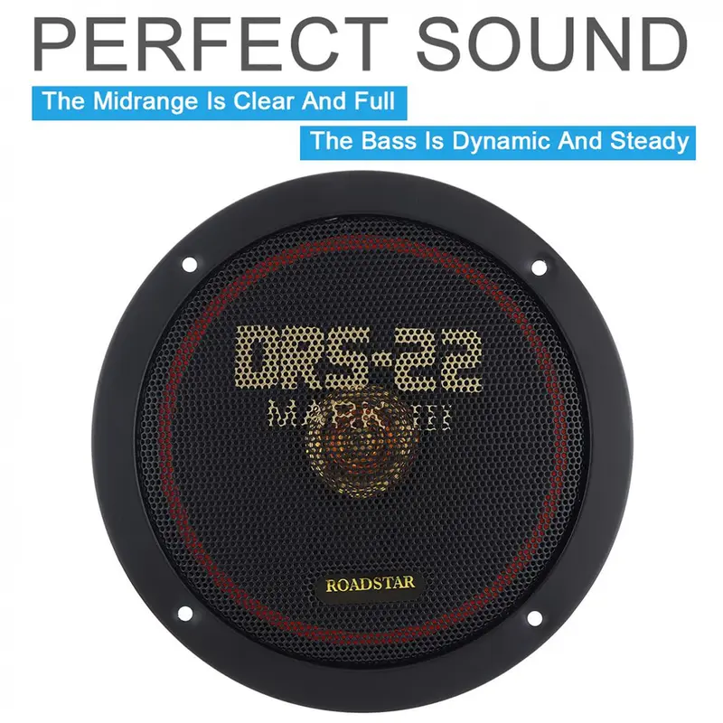 TaffSTUDIO Roadstar Speaker Mobil HiFi Car Stereo 6.49 Inch 150W 2 PCS - DRS-22 Mark III - Black 2