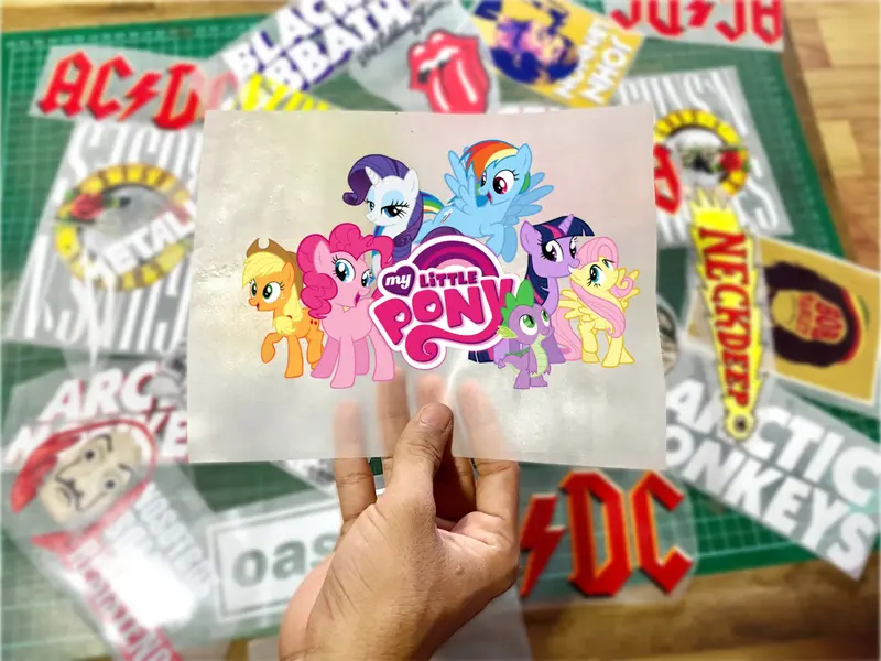 SABLON SETRIKA DTF 10cm GIRL CARTOON PRINCES satuan / Print DTF iron patch ANIMASI ANAK CEWEK Frozen Little Ponny BARBIE 0