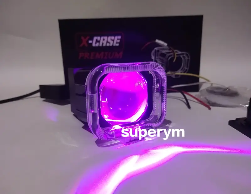 lampu utama Biled Mini 3 warna plus devil APP 1,5 INCH X1 x case original 5