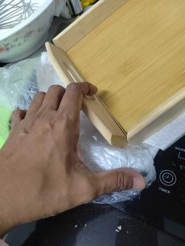 Product Review of Wooden Tea Breakfast Serving Trays Rectangular Household Dinner Plate Food Tray Large  35X22X5CM Cutlery Dish Dulang Hidangan Sarapan Teh Kayu Segi Empat Kitchenware Tableware from l**a 0