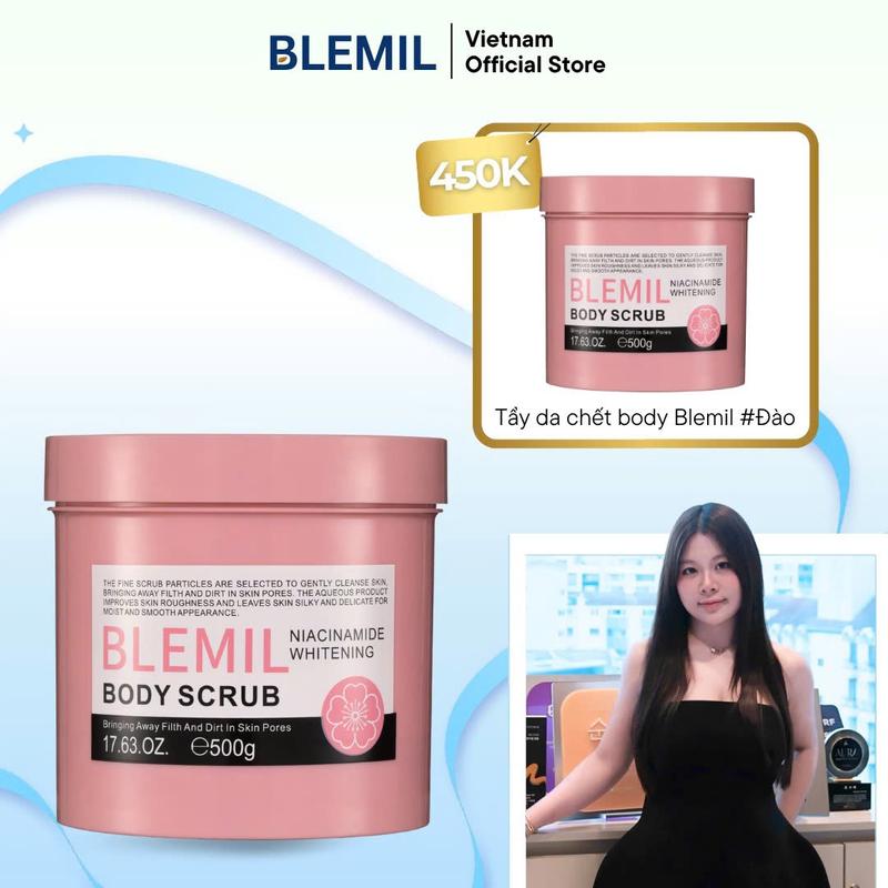 Mua 1 Tặng 1 Sữa Tắm Kiêm Tẩy Tế Bào Chết Hỗ Trợ Trắng Da Blemil mùi #Cherry 500g