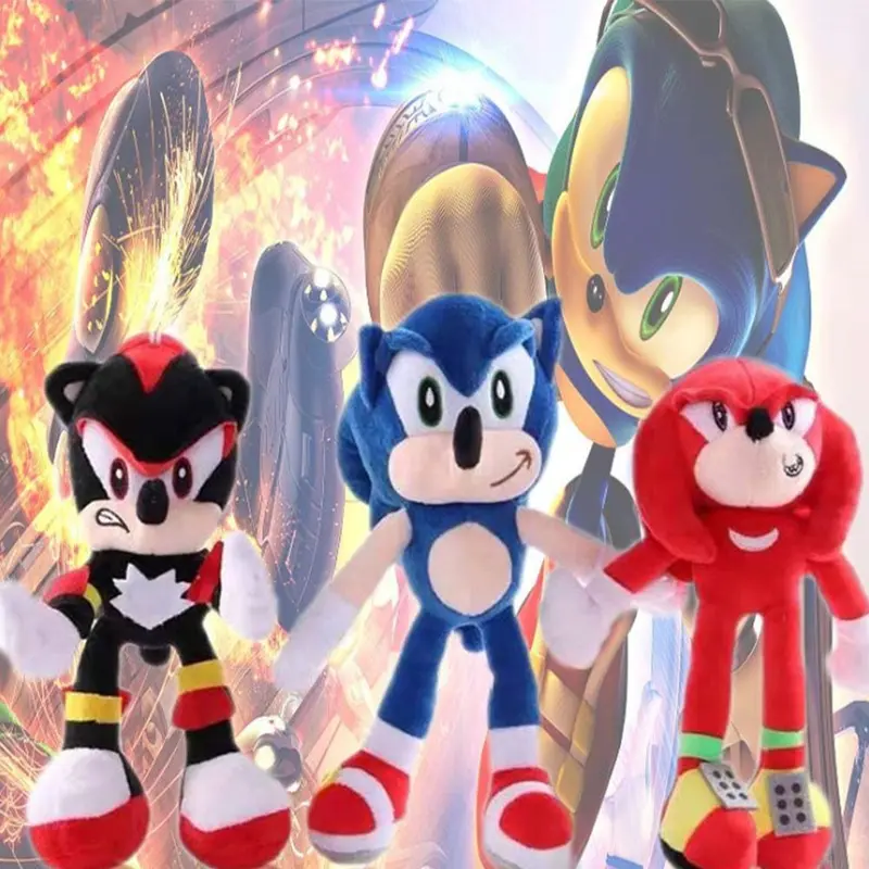 Búp Bê Nhồi Bông Hình Anime Cho Bé Trai Và Bé Gái, Đồ Chơi Nhồi Bông Sonic Dễ Thương, Nhím Nhồi Bông, Quà Tặng 1