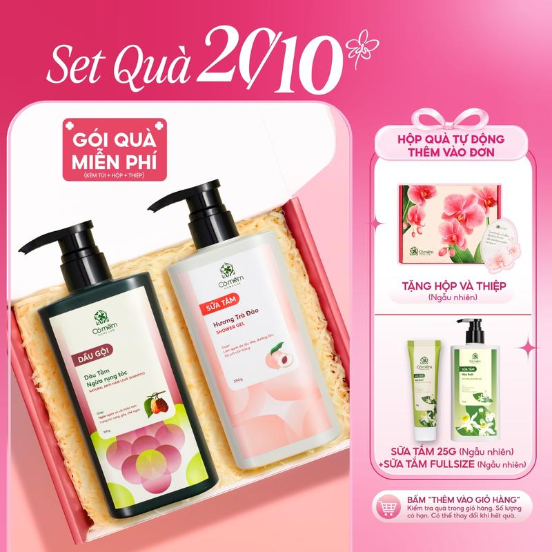 Combo Dầu Gội Và Sữa Tắm Dưỡng Ẩm Sáng Da Ngừa Lão Hoá Da Từ Thiên Nhiên Cỏ Mềm - Quà tặng 20/10 Ý Nghĩa, Thiết Thực